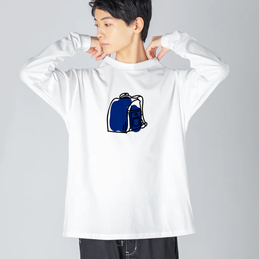 タカのどきどき青いランドセル Big Long Sleeve T-Shirt