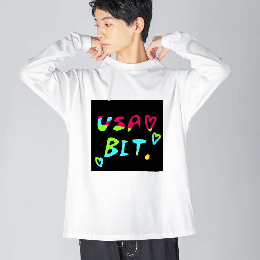 usabit.のぐっず屋さんのusabit.亜種2 ビッグシルエットロングスリーブTシャツ