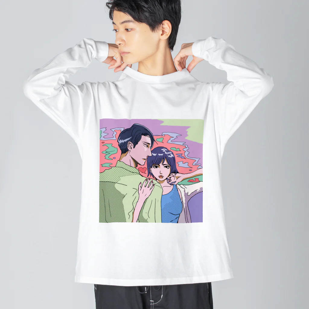 mokkunのちょっと待って、行かないでシリーズ Big Long Sleeve T-Shirt