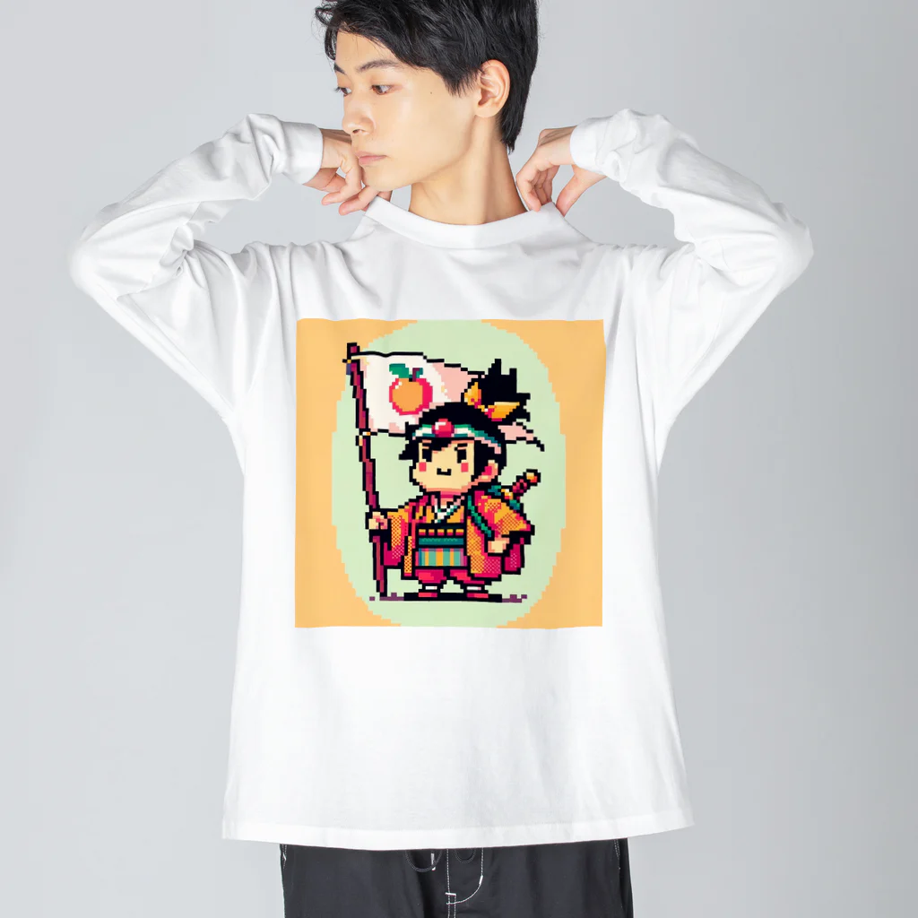 Ai_momotaro_diaryのMOMOTARO8bit ビッグシルエットロングスリーブTシャツ