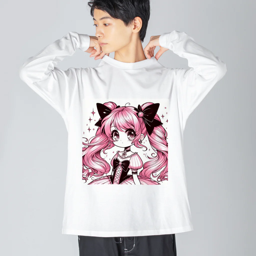 むこうのくにの魔法少女 ビッグシルエットロングスリーブTシャツ