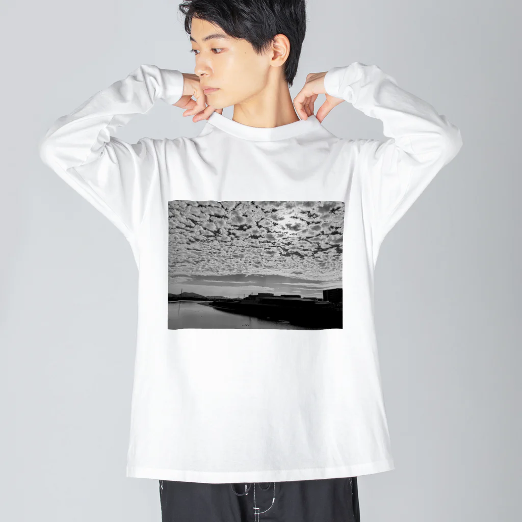 yashi03の冬空 ビッグシルエットロングスリーブTシャツ