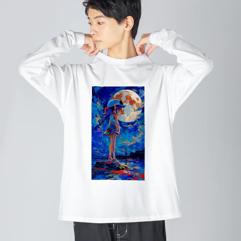 カラシンの月見 Big Long Sleeve T-Shirt