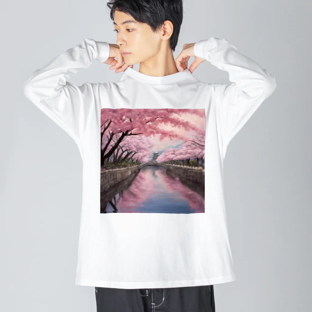 　Mtスペースの#日本桜 ビッグシルエットロングスリーブTシャツ