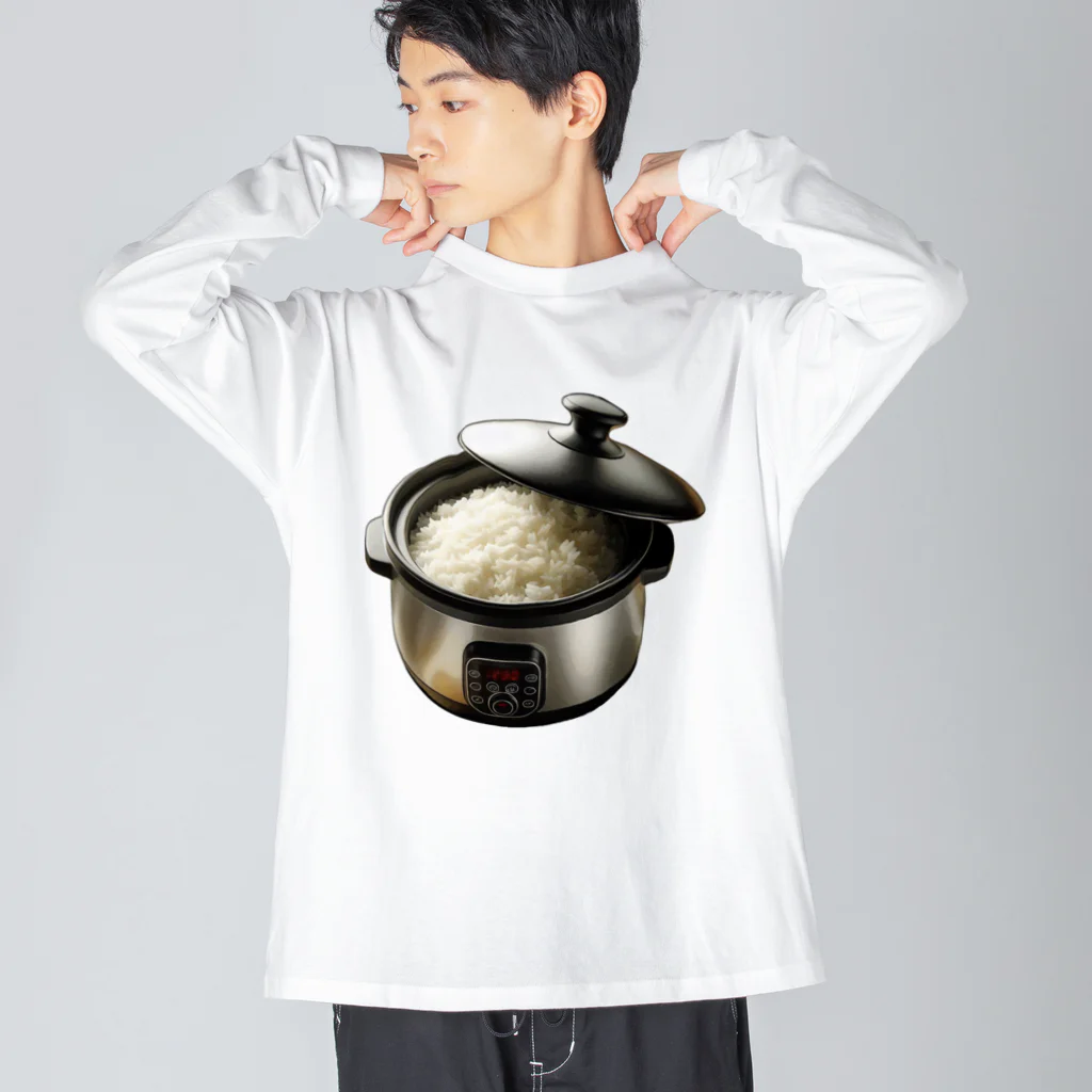 脂身通信Ｚの炊きたて。_240121 Big Long Sleeve T-Shirt