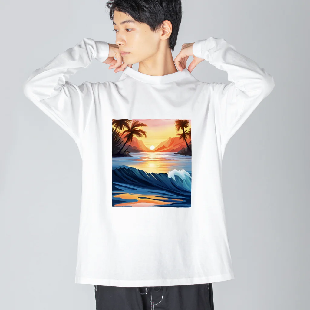 Luminaのラストウェーブ Big Long Sleeve T-Shirt