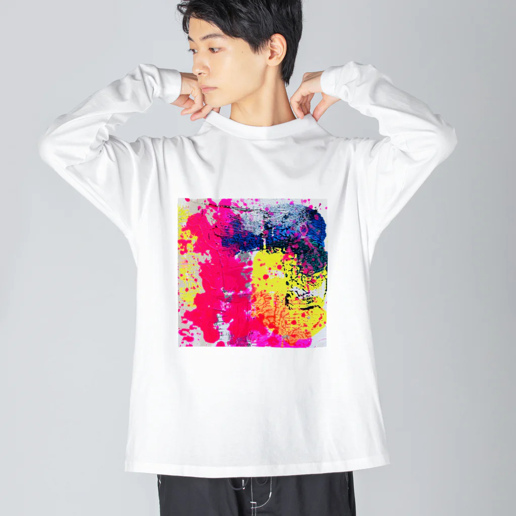 midnight art factory の夏の日、残像 ビッグシルエットロングスリーブTシャツ