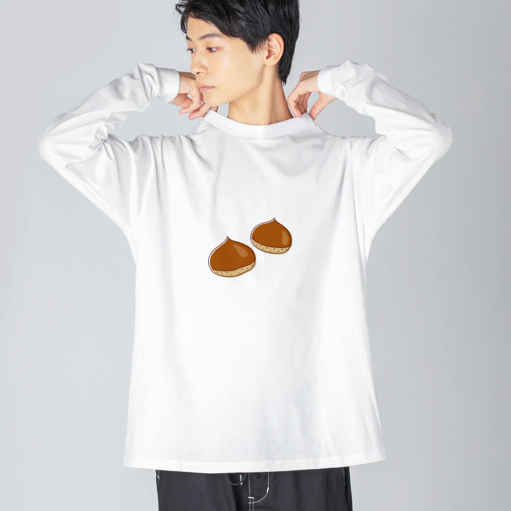 kudamono_fruits0730のくり ビッグシルエットロングスリーブTシャツ