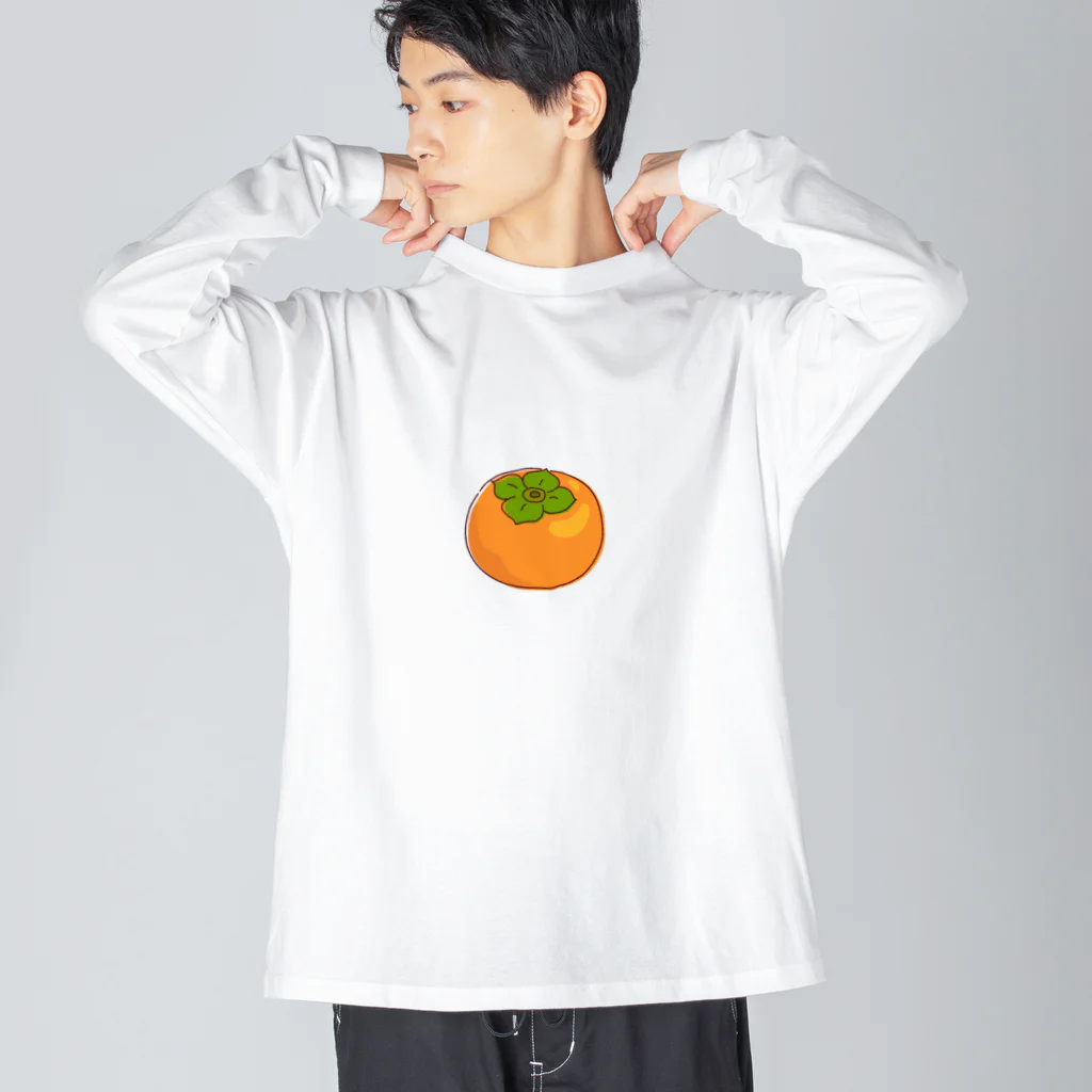 kudamono_fruits0730のかき Big Long Sleeve T-Shirt