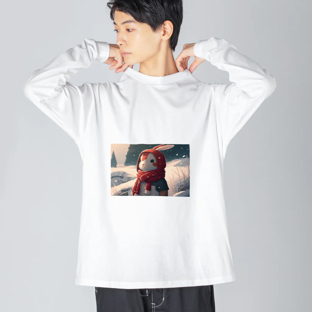 Soundの雪国のウサギ Big Long Sleeve T-Shirt