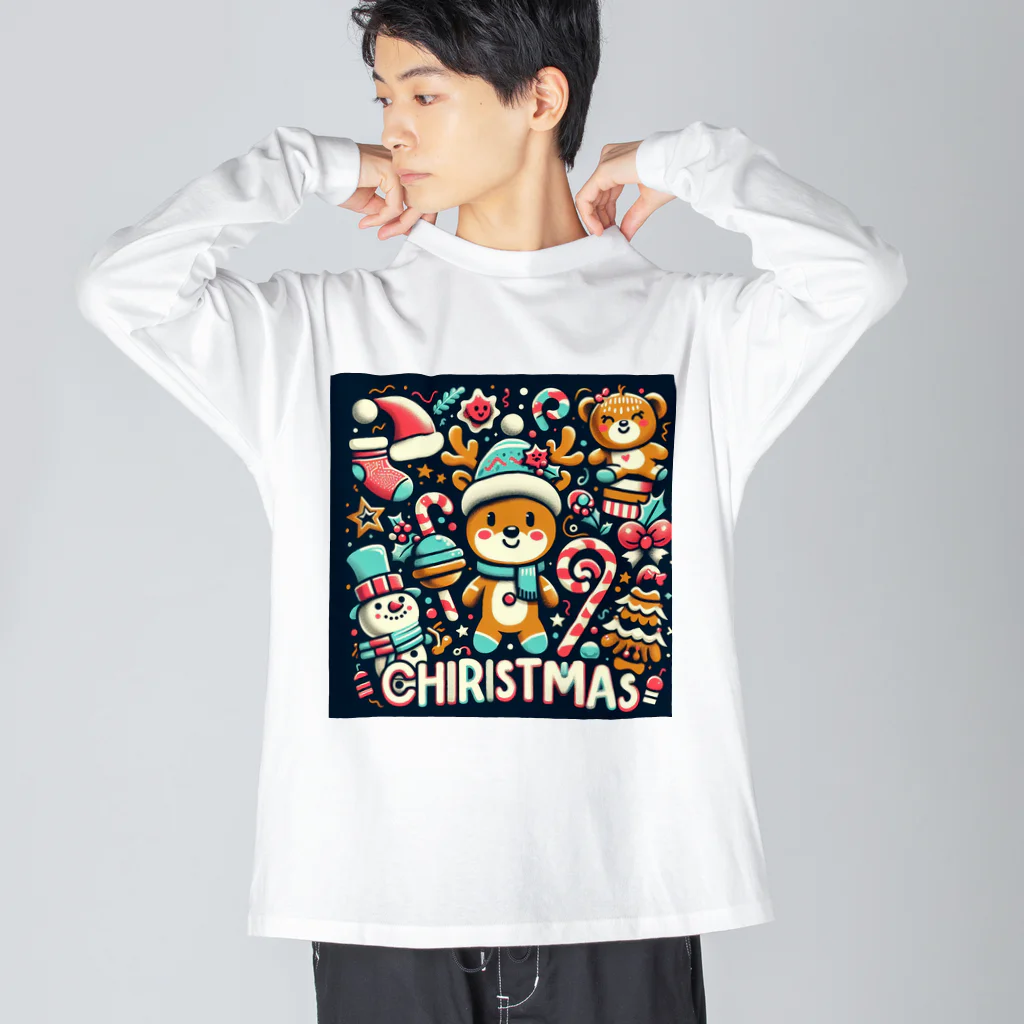 k.a.u.j.7のほのぼのとしたクリスマス Big Long Sleeve T-Shirt