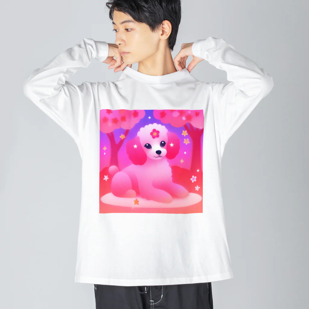 ふぇありぃているのお花見犬 Big Long Sleeve T-Shirt