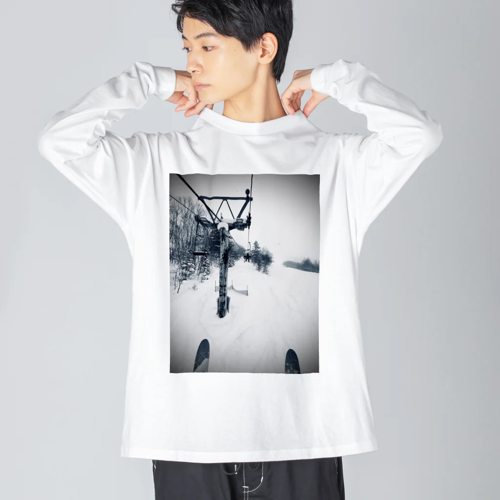 SNOW LIFE JOURNEYのリフトの上で Big Long Sleeve T-Shirt