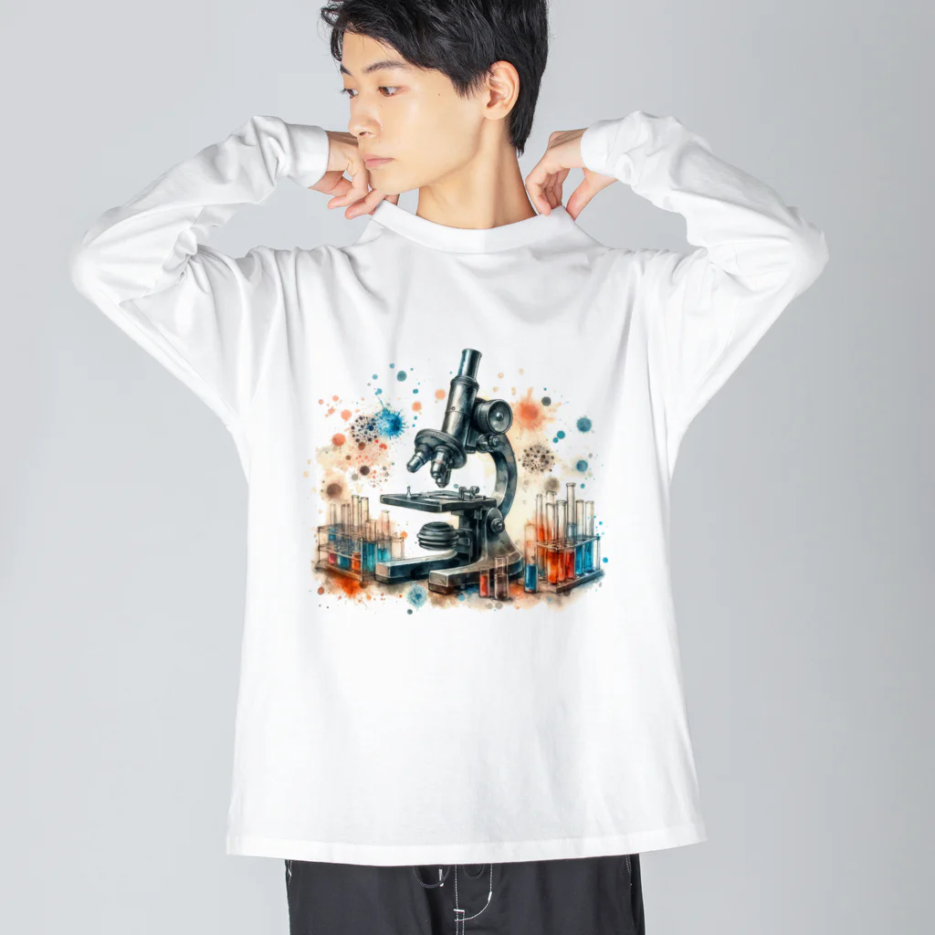 science closet（科学×ファッション）の顕微鏡　~ミクロの世界~ Big Long Sleeve T-Shirt