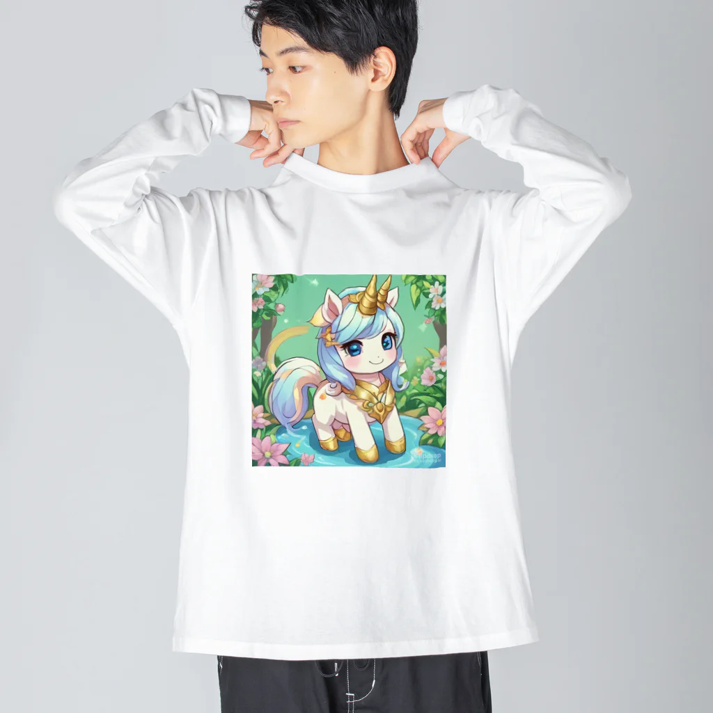 karekore_のかわいいユニコーンのみこ Big Long Sleeve T-Shirt