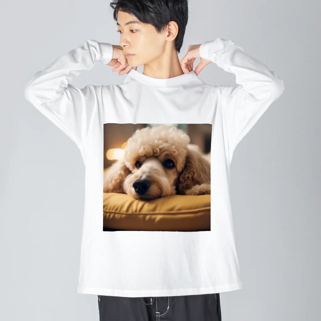 barkcutelyのリラックスプードル ビッグシルエットロングスリーブTシャツ