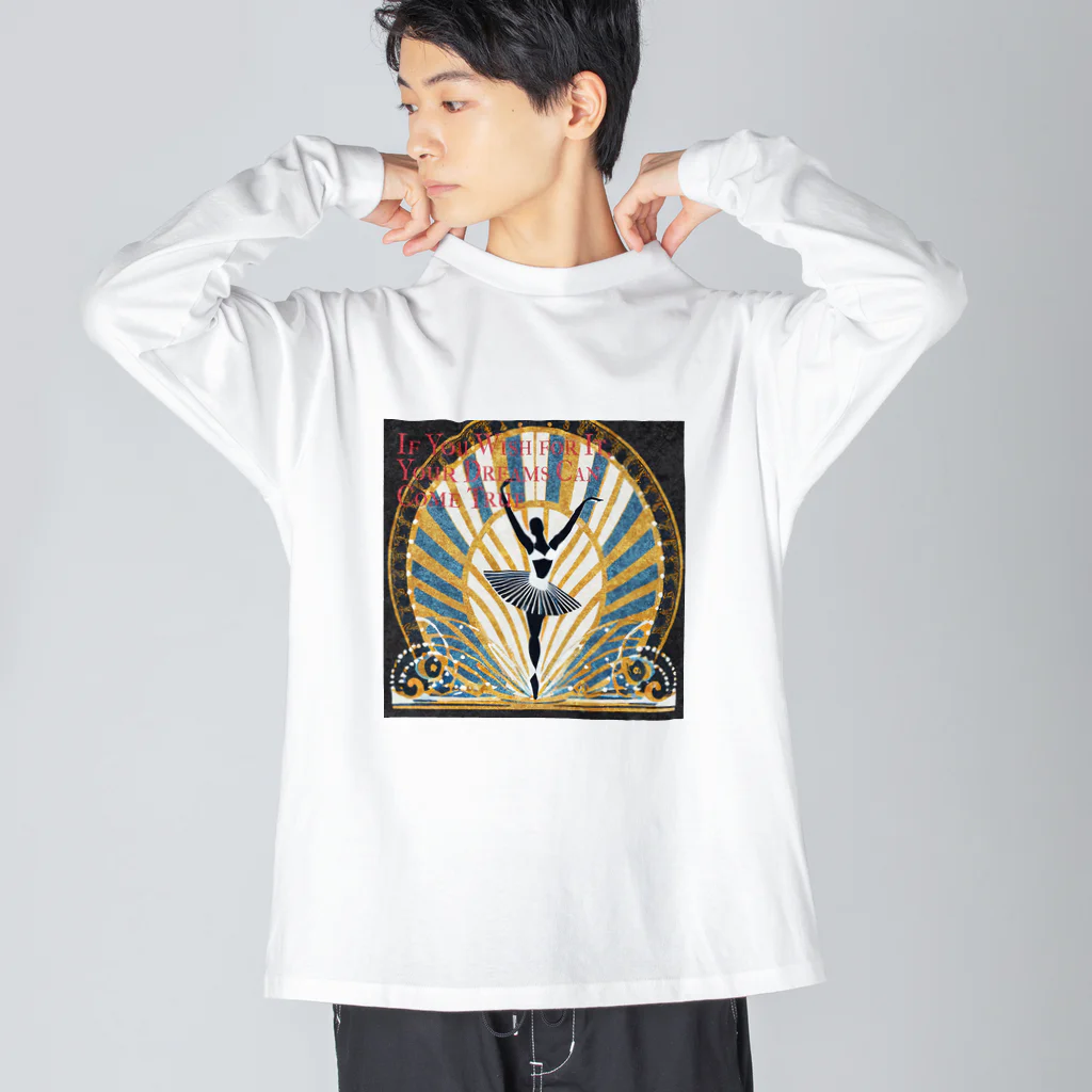 mana美術のバレリーナ Big Long Sleeve T-Shirt