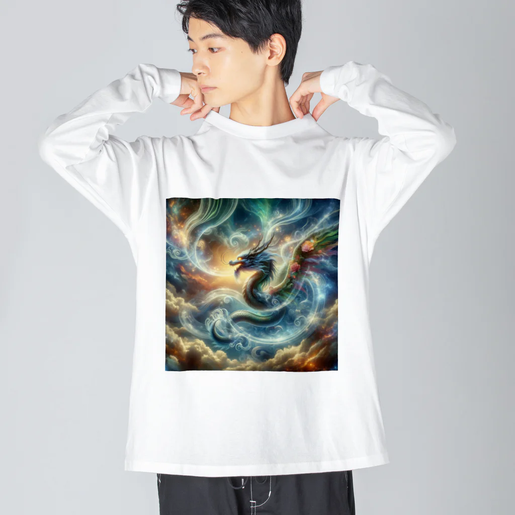 the blue seasonの昇華する霊龍 Big Long Sleeve T-Shirt