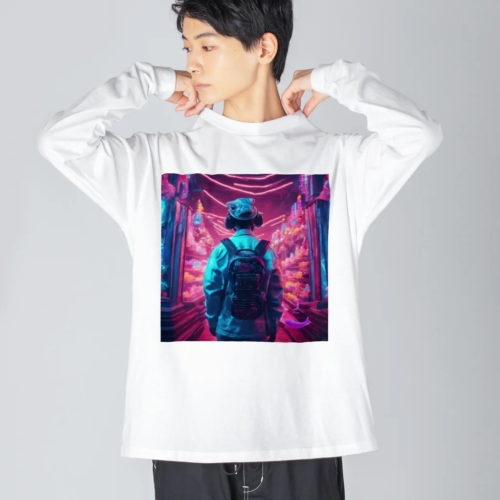 Cyberpunker311のネオトイショップ Big Long Sleeve T-Shirt