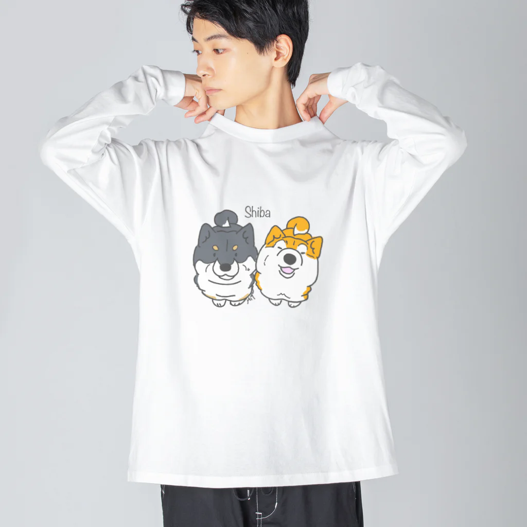 しぇるーののむっちり柴犬くん Big Long Sleeve T-Shirt