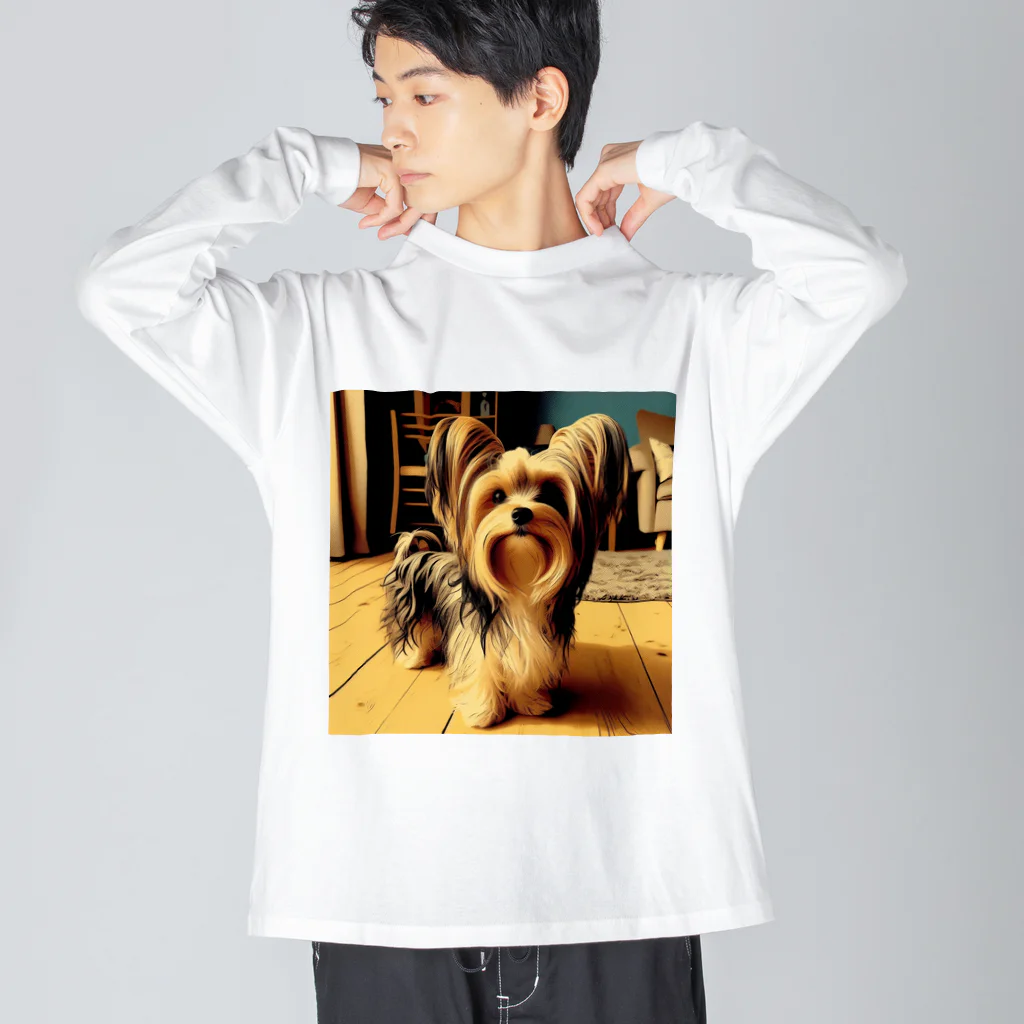 Dog Selectionの惹かれる！可愛さ満点のヨーキーアイテム Big Long Sleeve T-Shirt