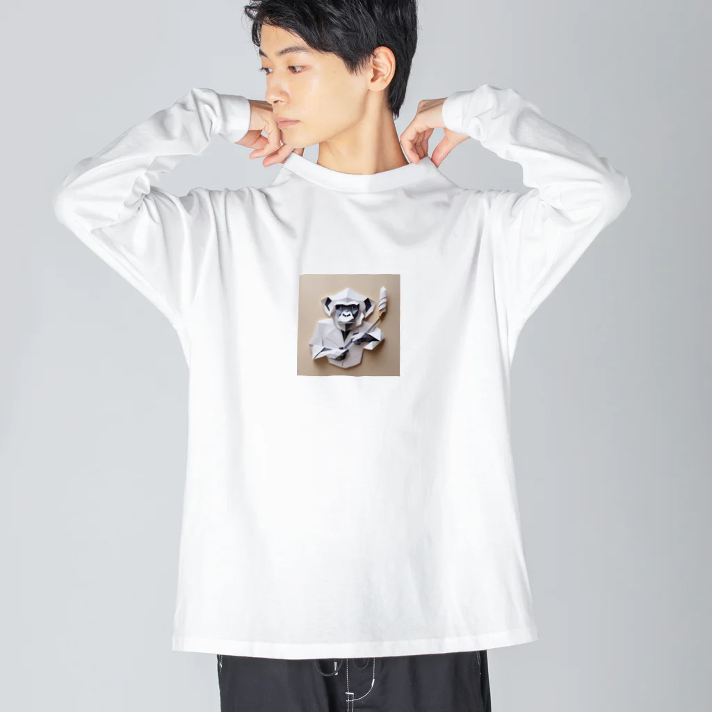 yumiceのice meets　オリガミチンパンジー Big Long Sleeve T-Shirt