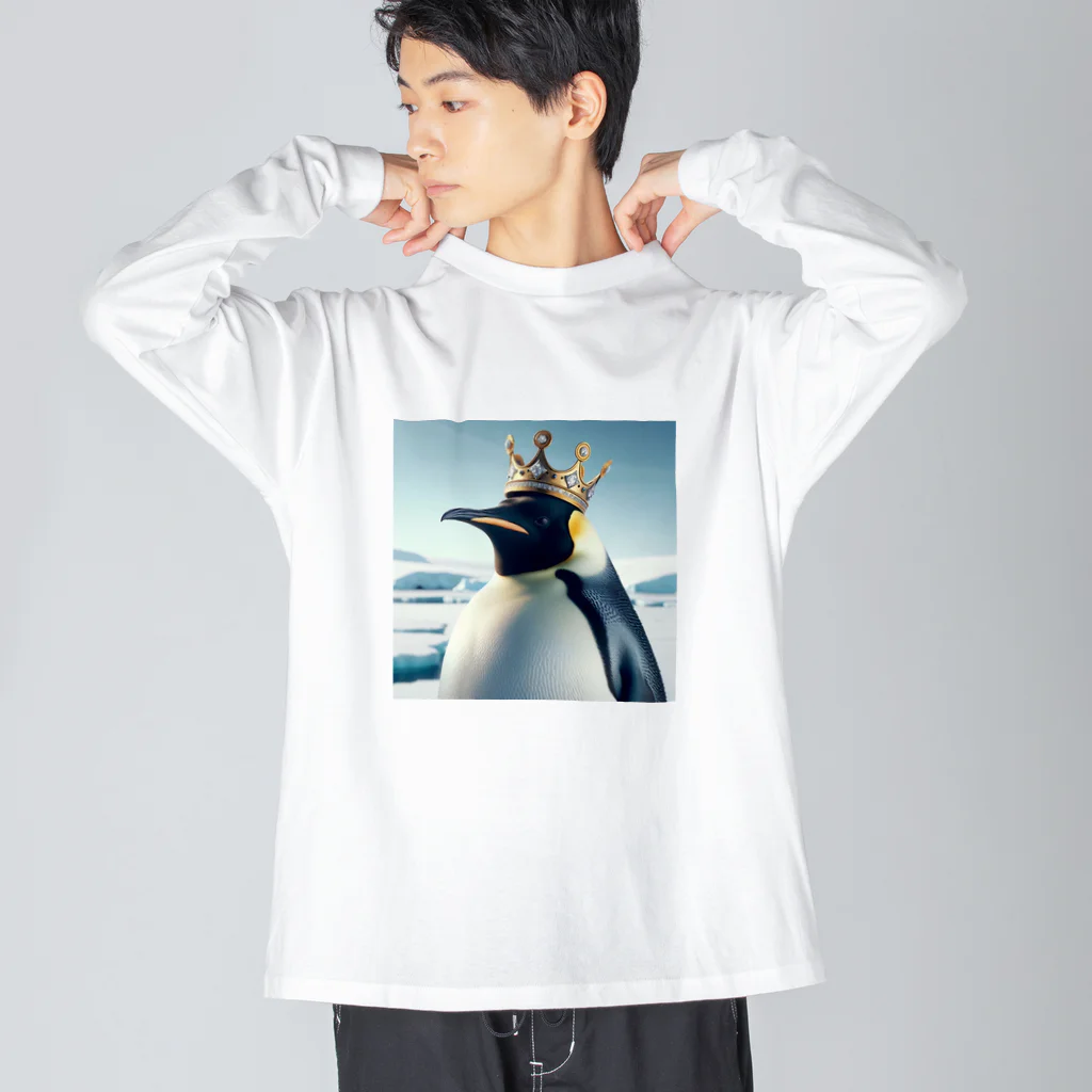 mitsuouの皇帝ペンギン ビッグシルエットロングスリーブTシャツ