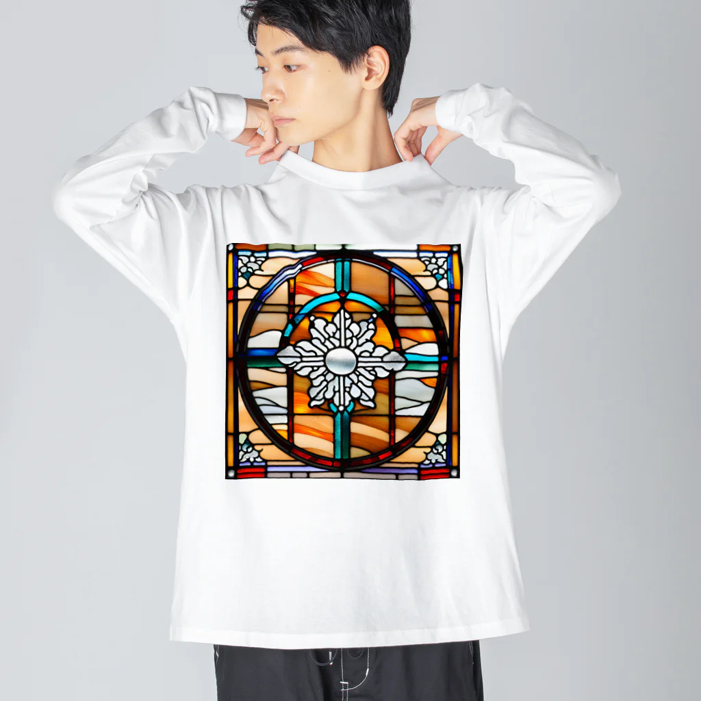 curry&shymeのステンド結晶 Big Long Sleeve T-Shirt