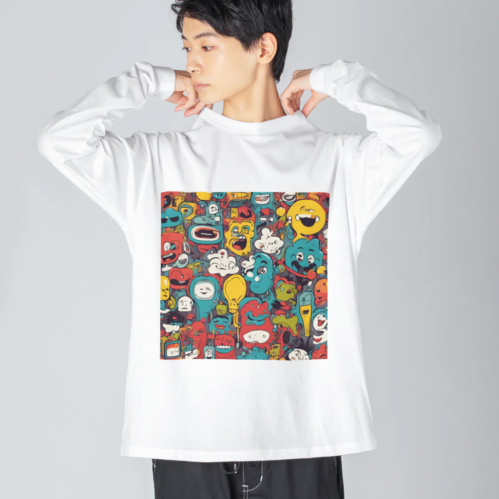 666のユーモアやポップなグッズ2 Big Long Sleeve T-Shirt