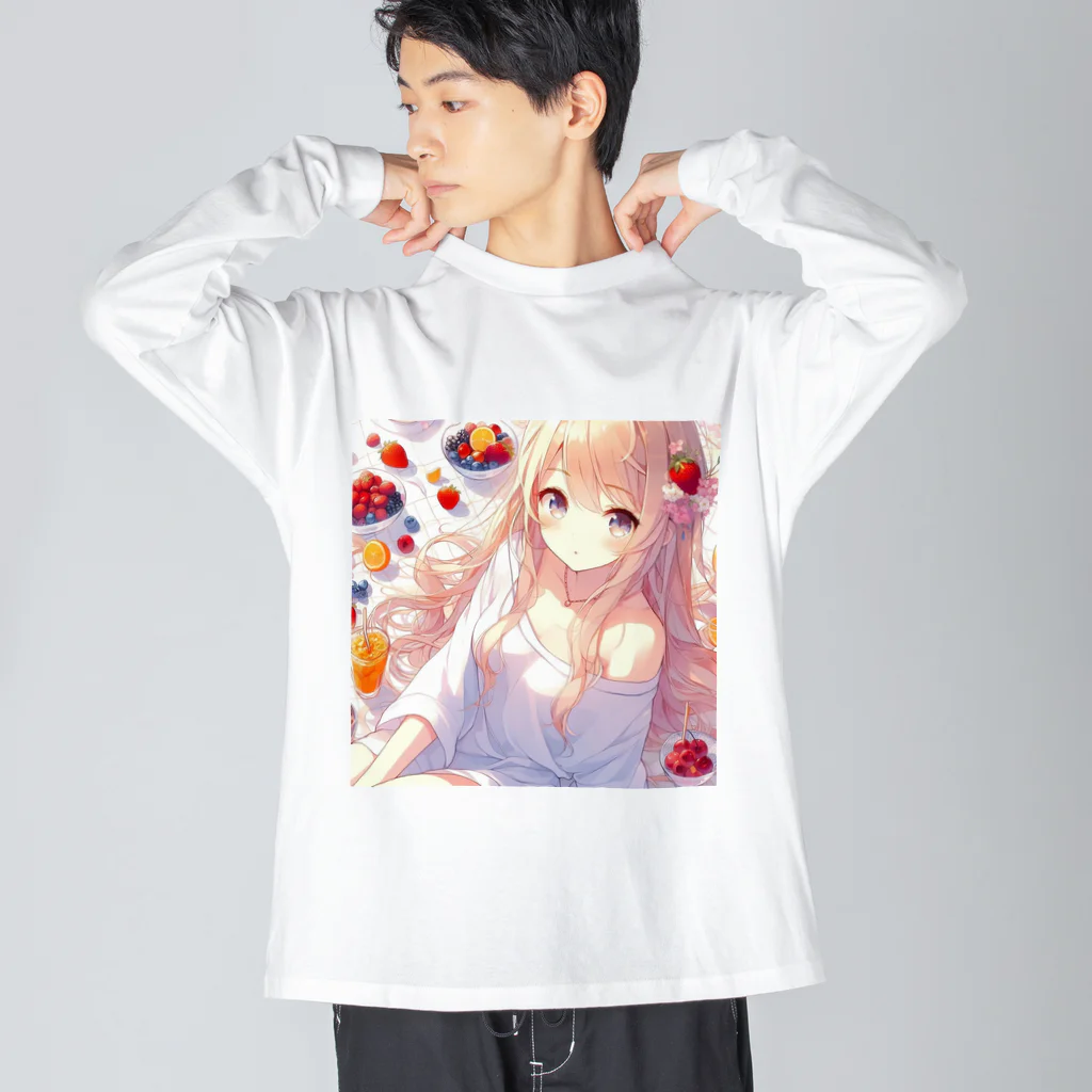 美少女アイテム専門店の美少女㊴ Big Long Sleeve T-Shirt