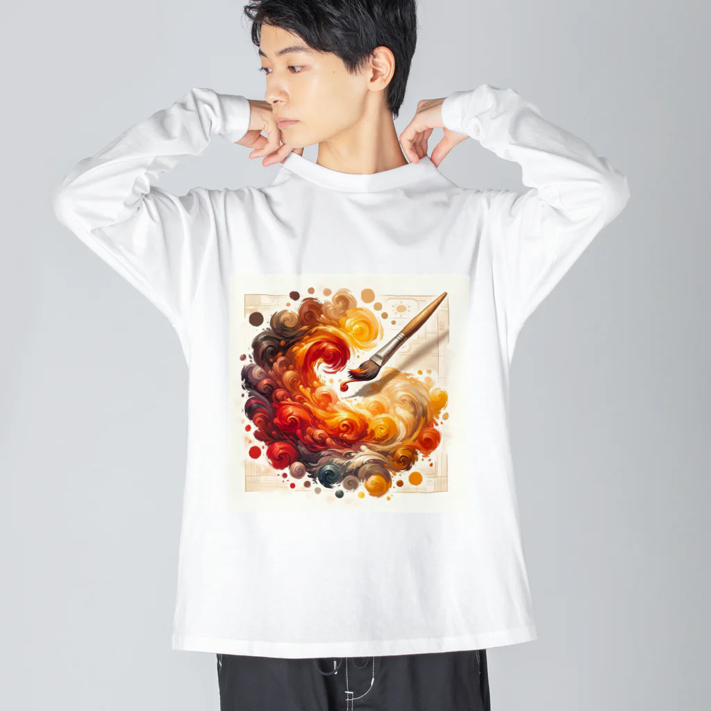 Simple Design Worksのイエベ秋 Big Long Sleeve T-Shirt