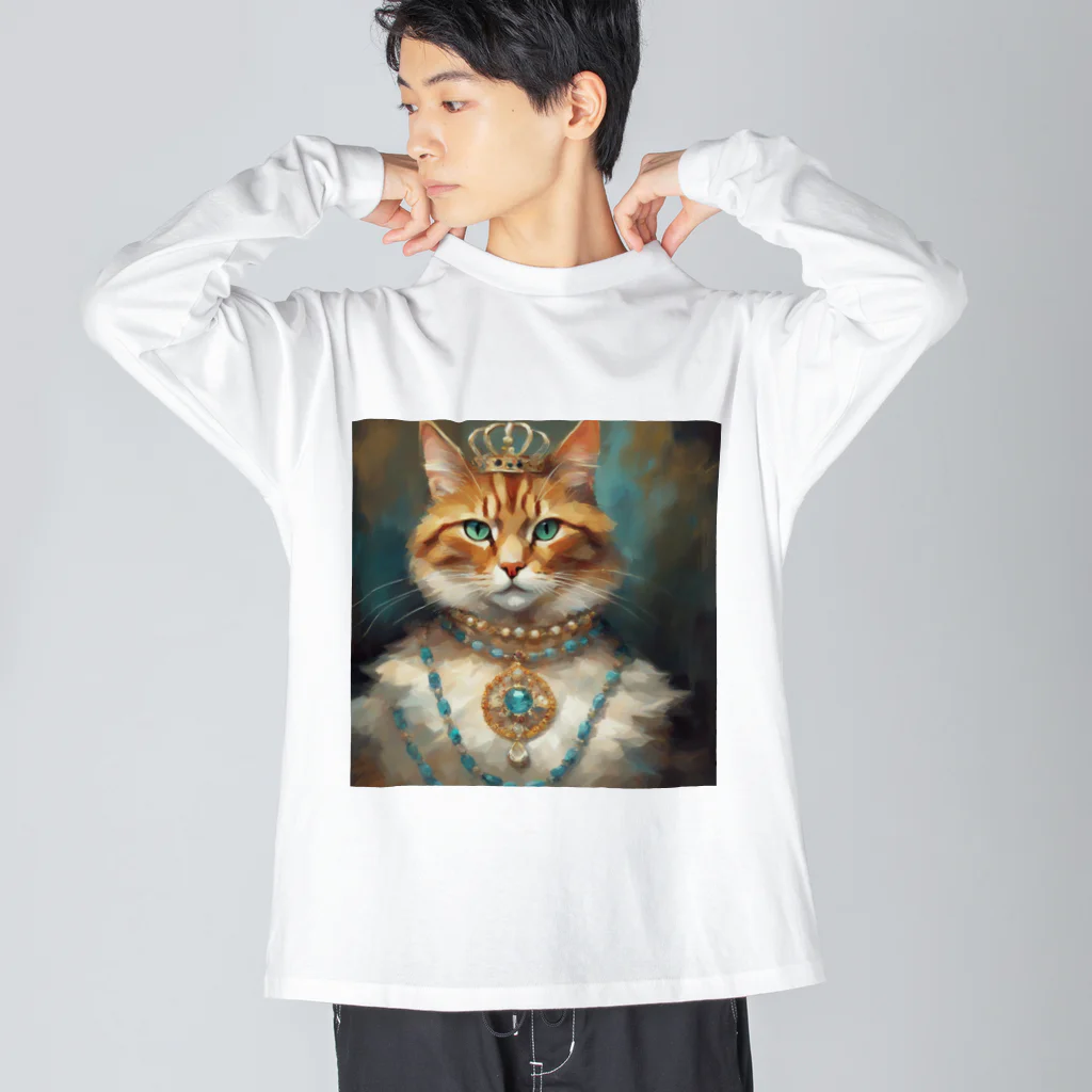 esmeralda64のパライバトルマリンの瞳の猫 Big Long Sleeve T-Shirt