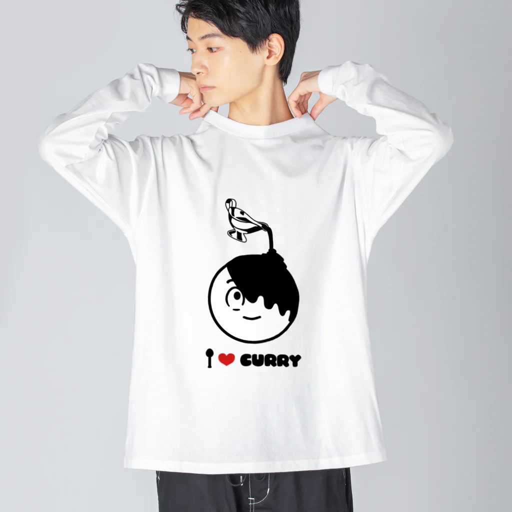 Choice The Curry ボツ案販売のカレーちゃんのヘアメイク Big Long Sleeve T-Shirt