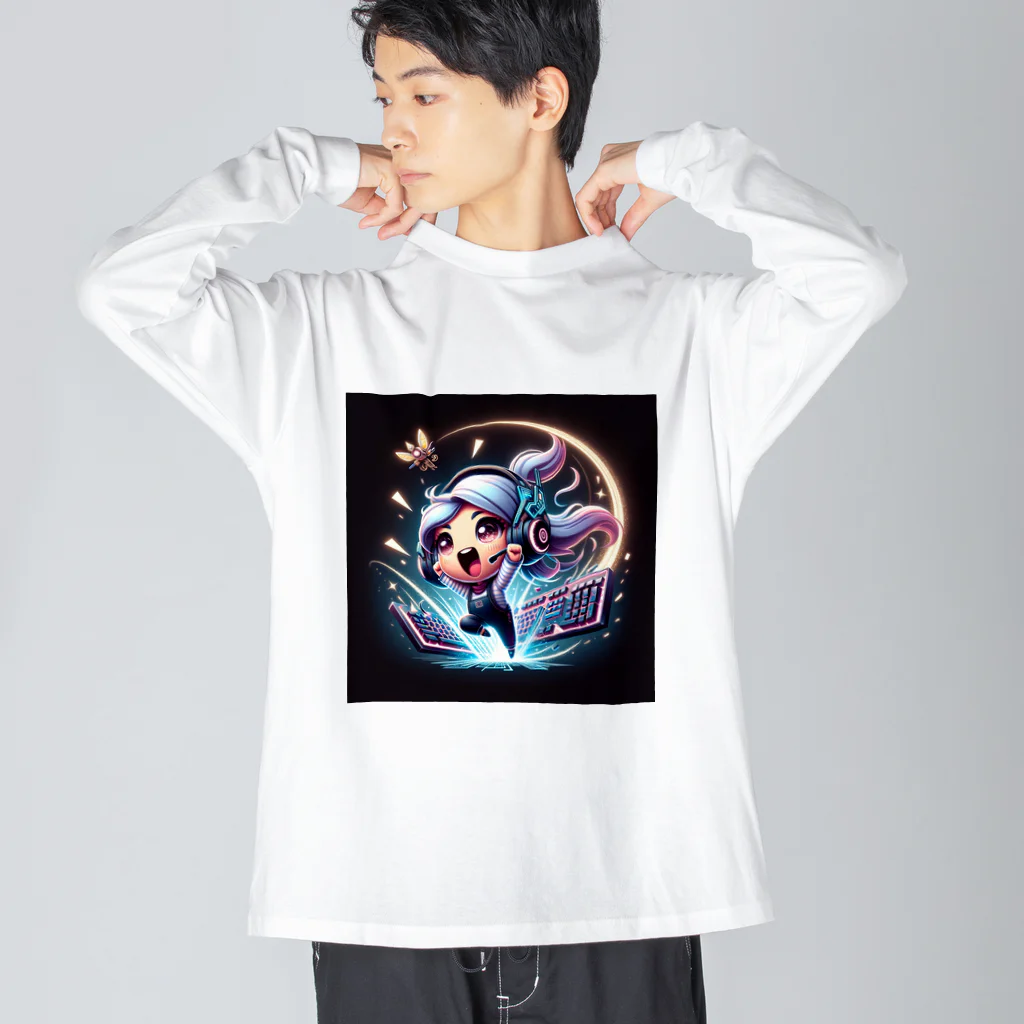 iSysのゲーミング少女ピーシー Big Long Sleeve T-Shirt