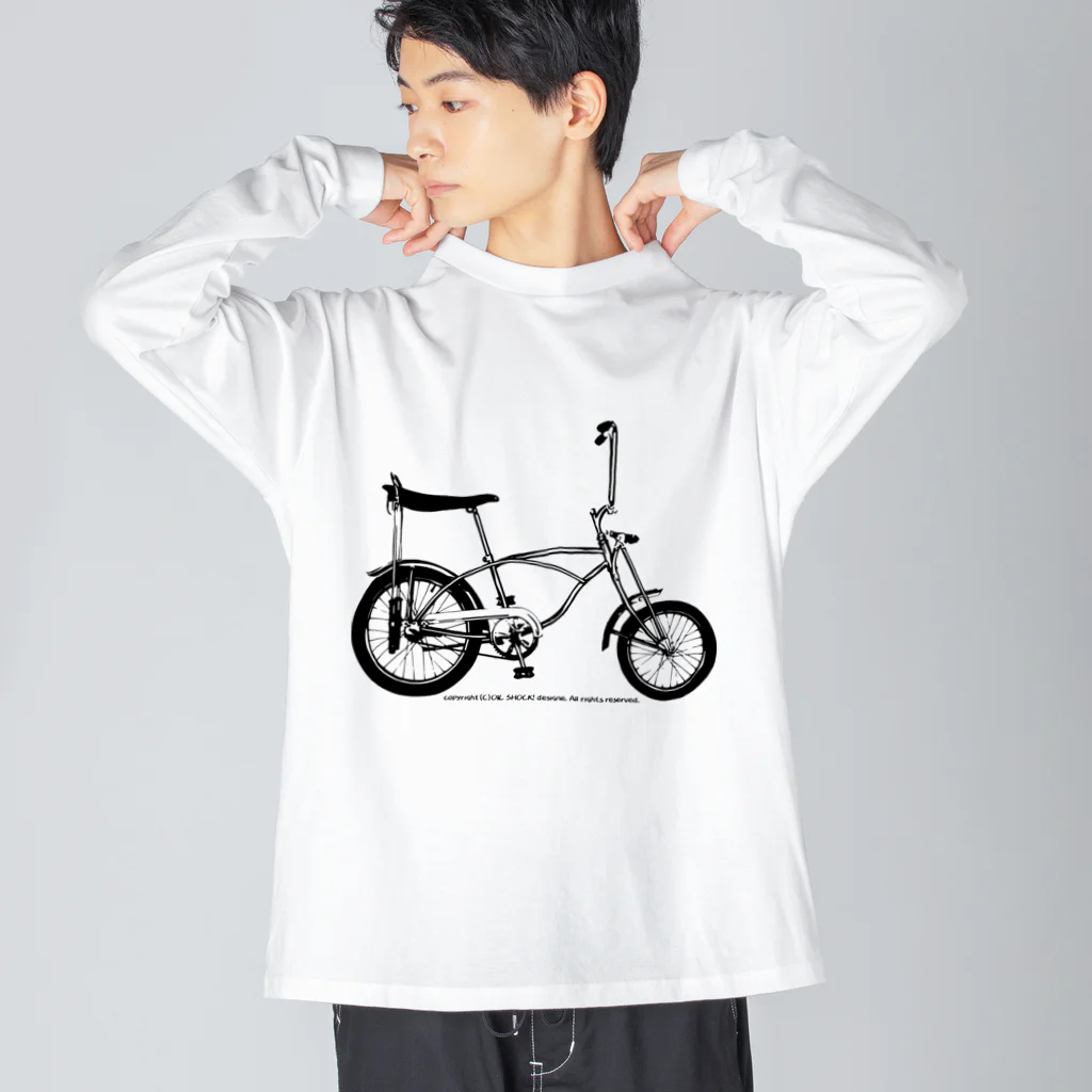ファンシーTシャツ屋のクールでスタイリッシュなアメリカン自転車 Big Long Sleeve T-Shirt