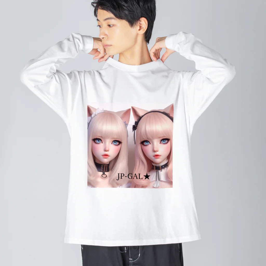 ca2432oebのJP-GAL-CAT03 Big Long Sleeve T-Shirt