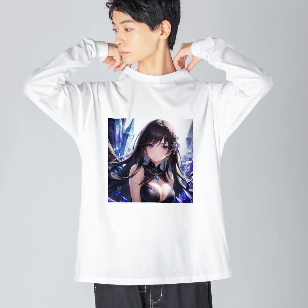 astatosのクリスタルと女性 Big Long Sleeve T-Shirt