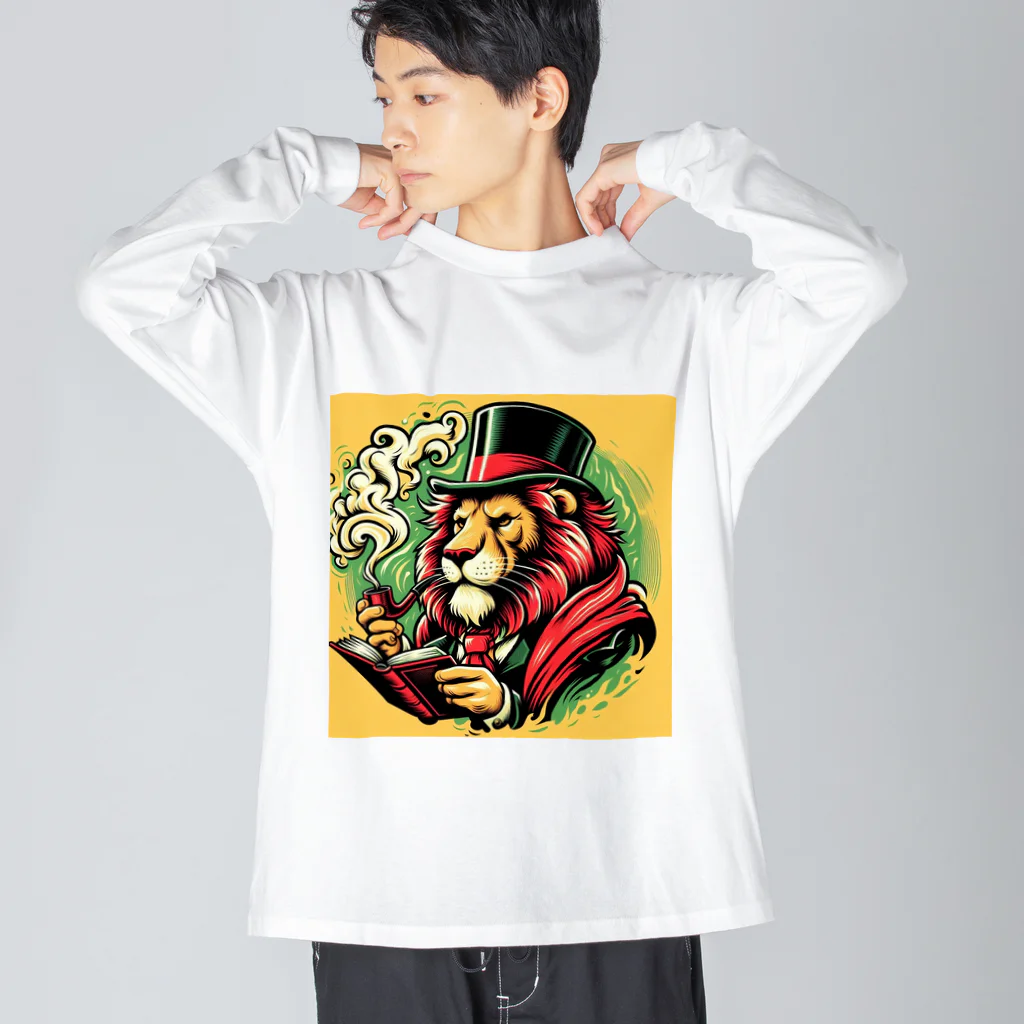 グラサンライオンと仲間たちのライオン男爵 Big Long Sleeve T-Shirt