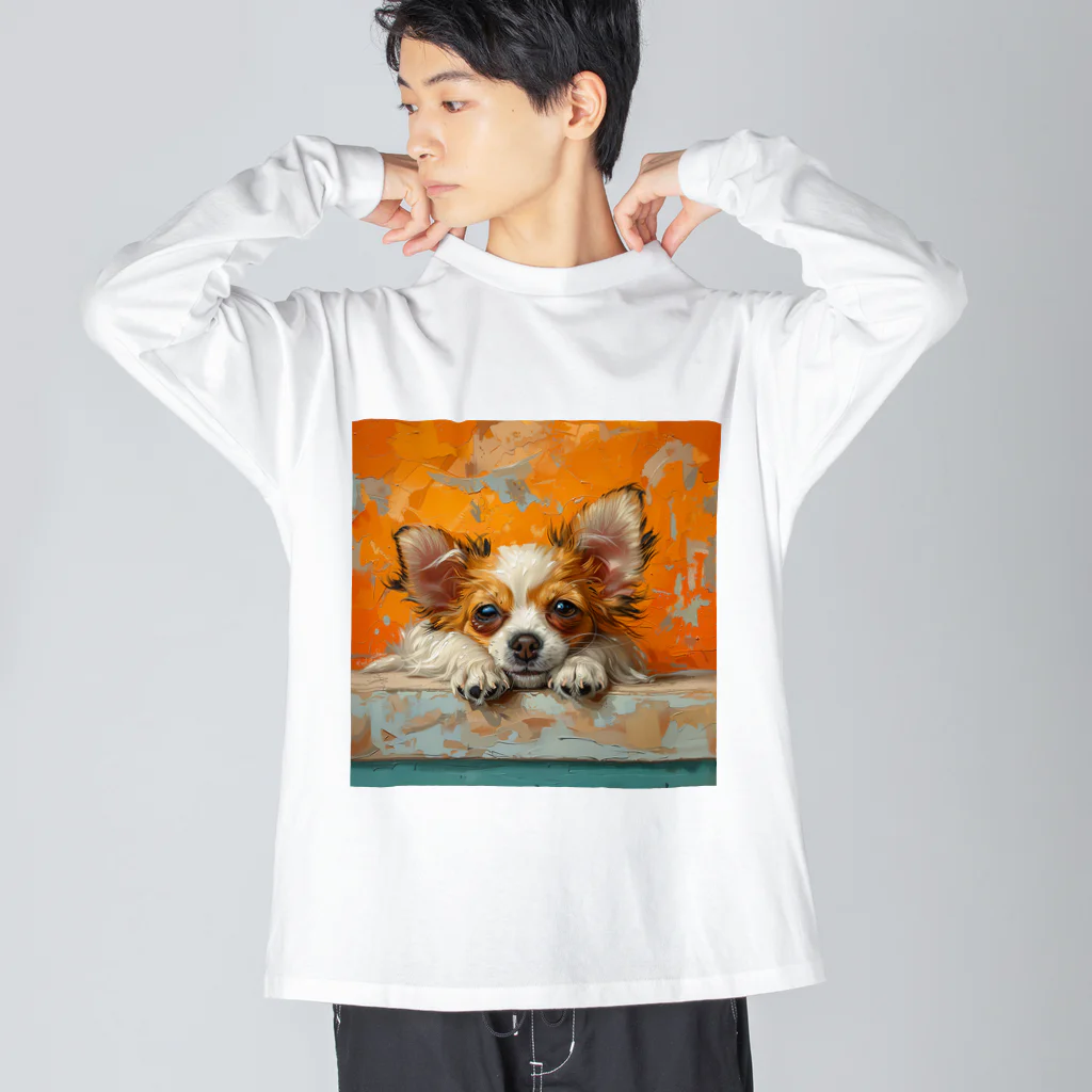 AQUAMETAVERSEの可愛いワンコ Marsa 106 Big Long Sleeve T-Shirt