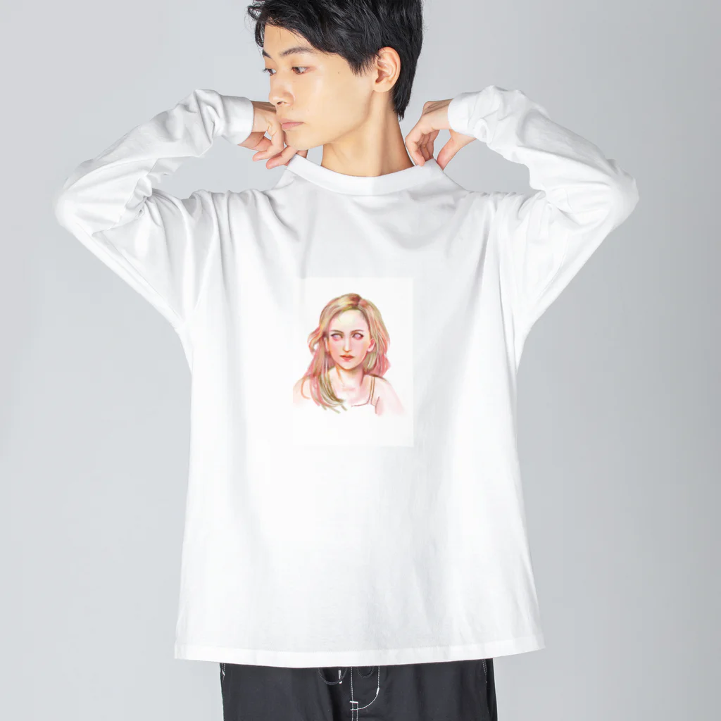 カラフル小郡クリエイトの外国人風 Big Long Sleeve T-Shirt