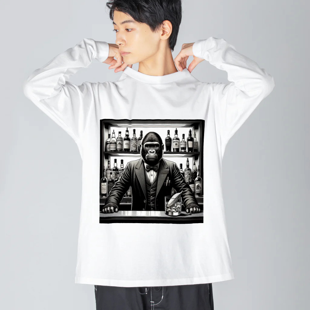 ゴリラショップのThe Mighty Gorilla whisky  Big Long Sleeve T-Shirt