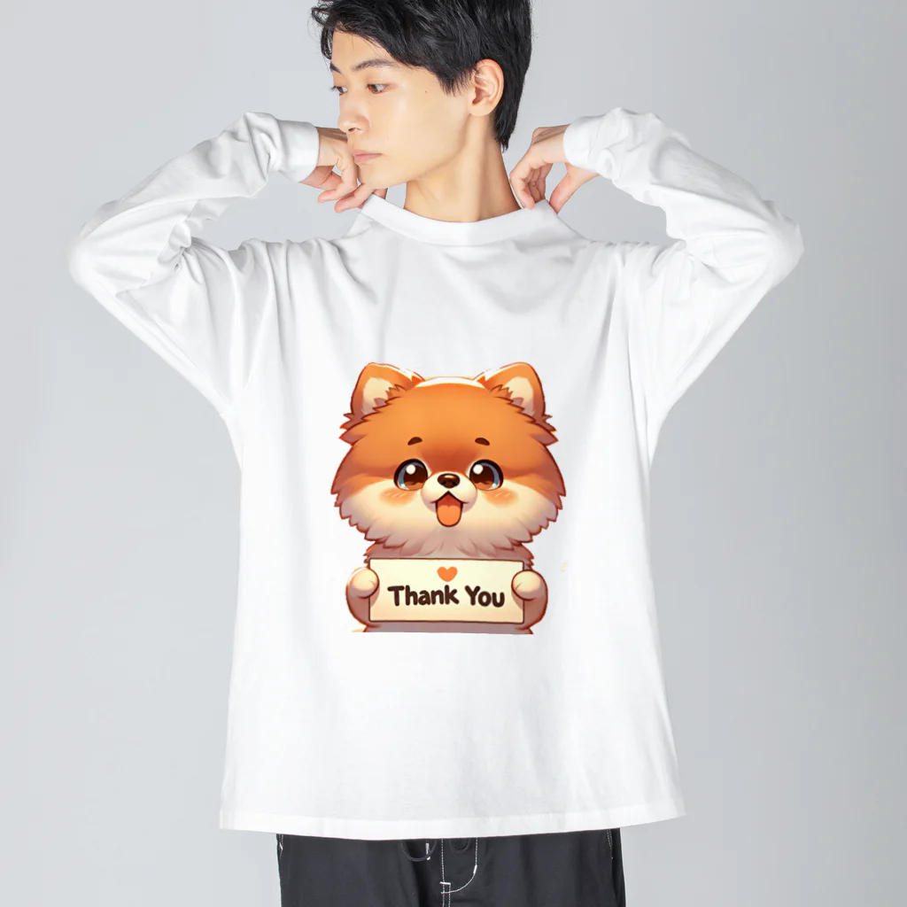 ぷるぱらの【ぽめちい】シリーズ （Thanks バージョン） Big Long Sleeve T-Shirt