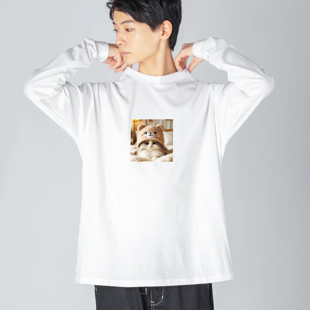 pepepe-peの帽子のグーちゃん ビッグシルエットロングスリーブTシャツ