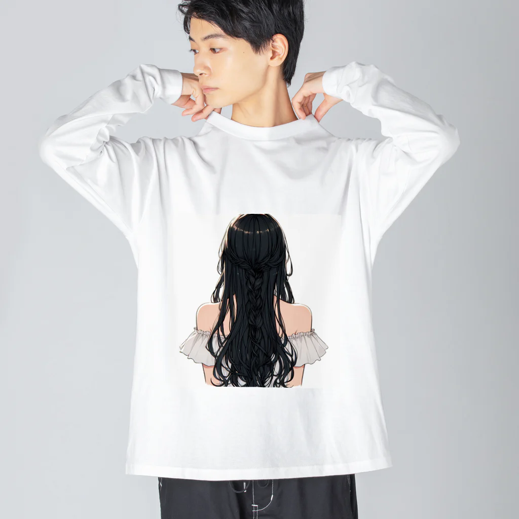 sakaki-tomoeの後ろ姿 Big Long Sleeve T-Shirt