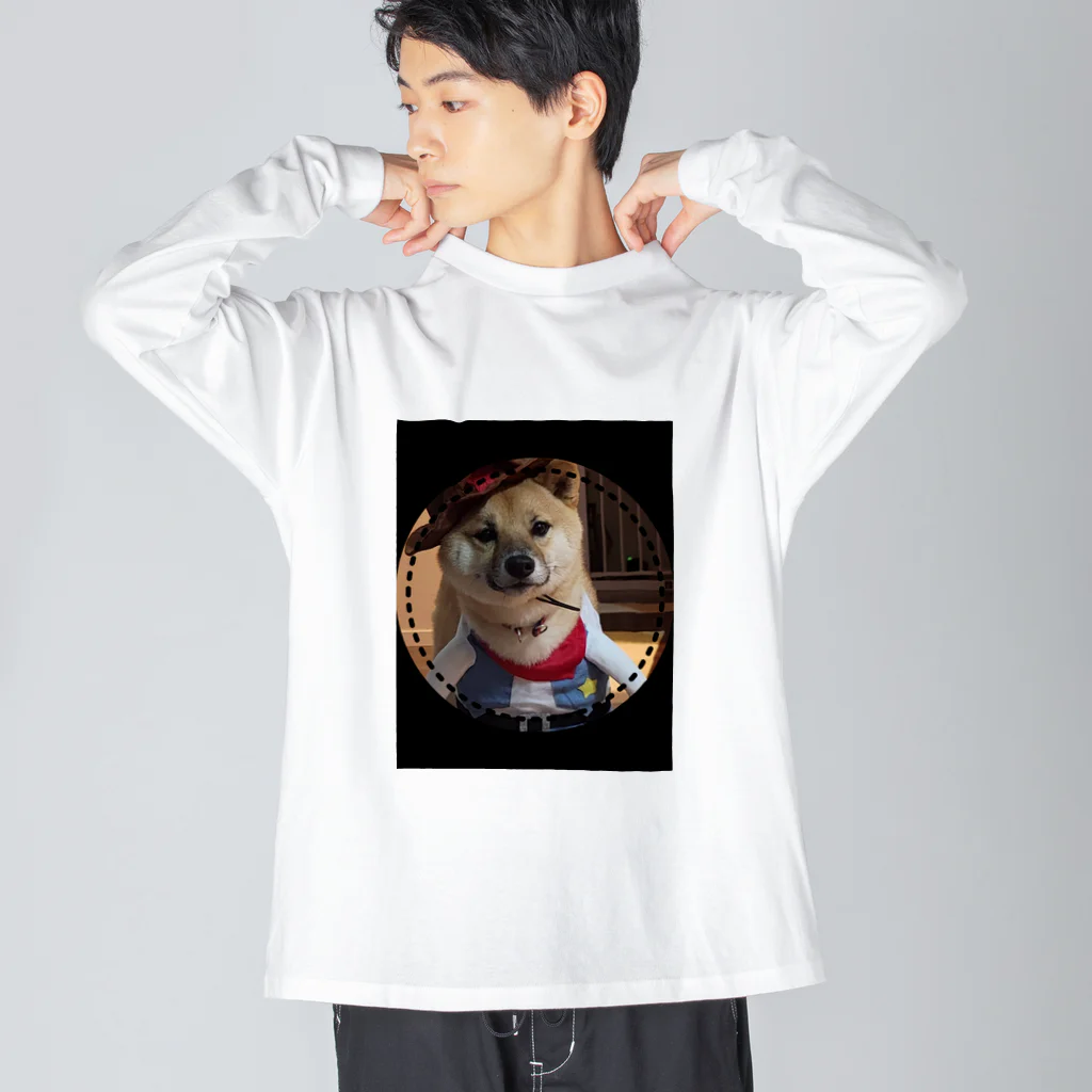 117hibikiの柴犬COOUo･ｪ･oU ビッグシルエットロングスリーブTシャツ