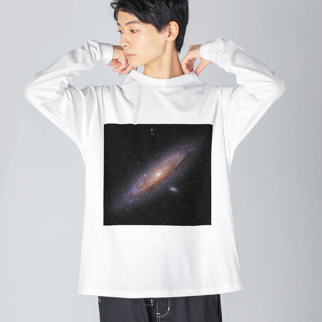 S204_Nanaのアンドロメダ銀河 ビッグシルエットロングスリーブTシャツ