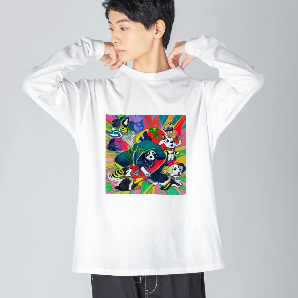 FoL_andのdogまん ビッグシルエットロングスリーブTシャツ