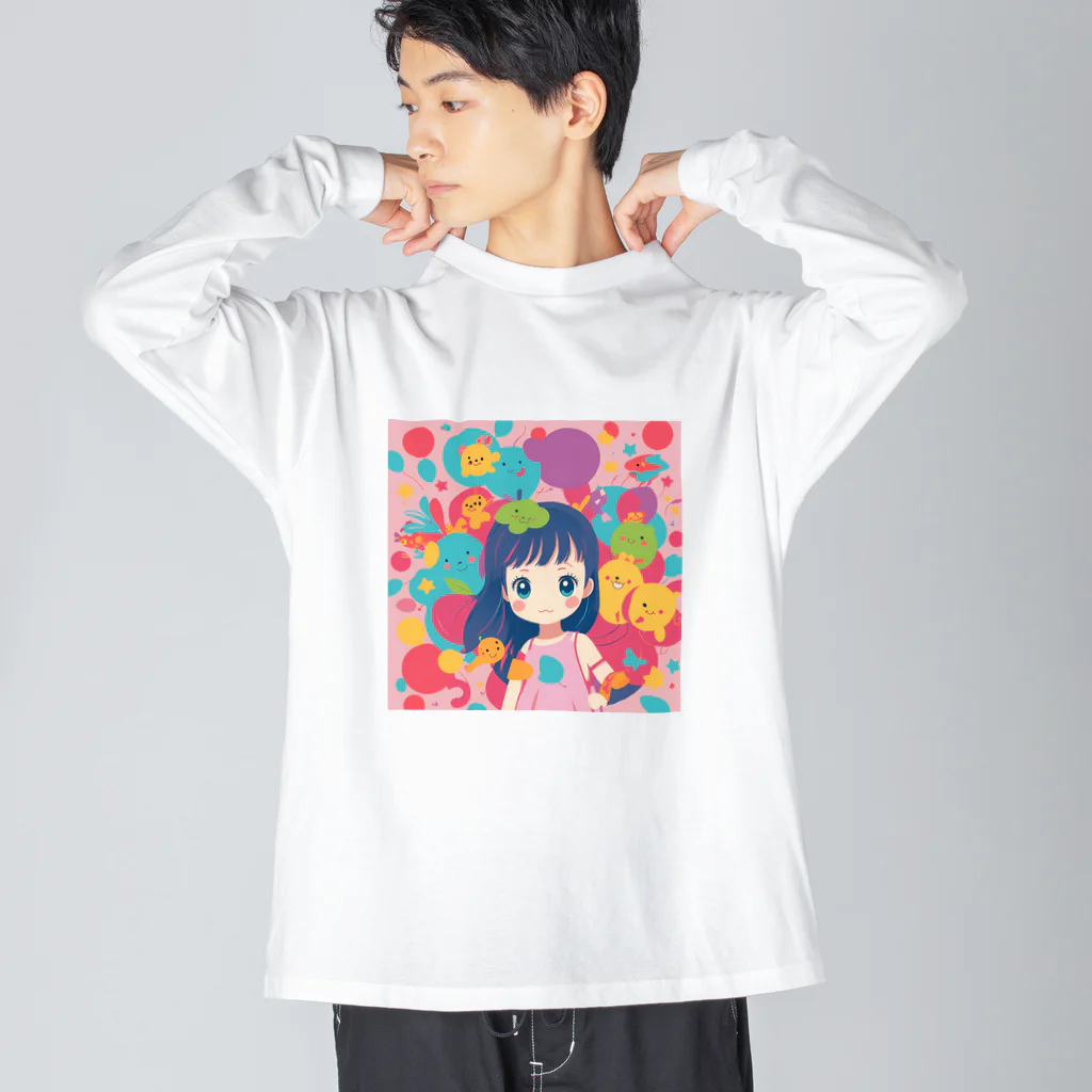 chillbee0416 (チルビー)のチルビー (あんこ) ビッグシルエットロングスリーブTシャツ