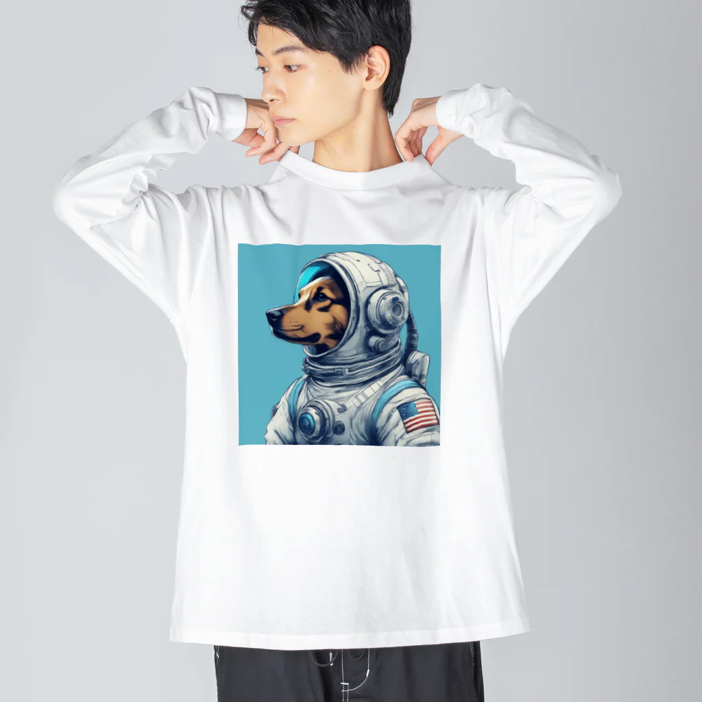 Enigma SHOPのSpace Dog ビッグシルエットロングスリーブTシャツ