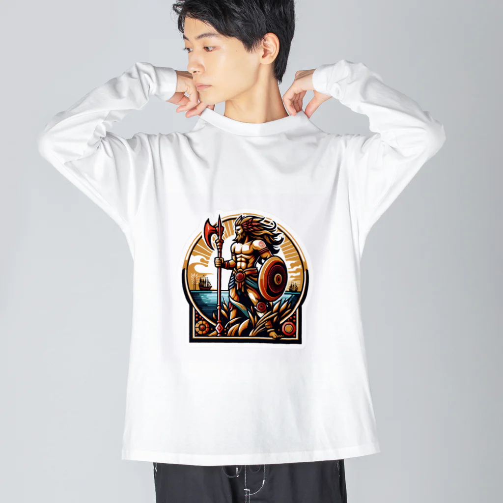 かーふくんのあがきショップのアレクトリオン Big Long Sleeve T-Shirt